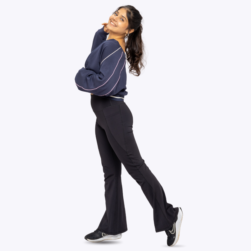 AnyWear Flare Pants - Royal Black