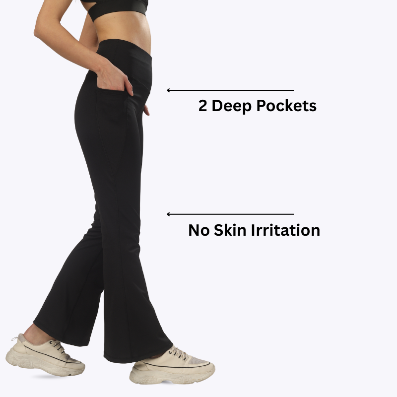 AnyWear Flare Pants - Royal Black