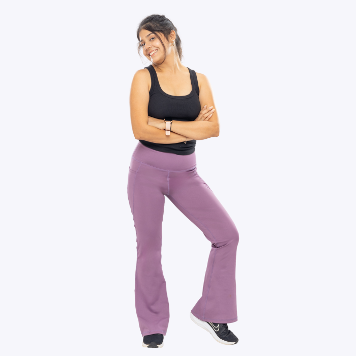 AnyWear Flare Pants - Royal Plum