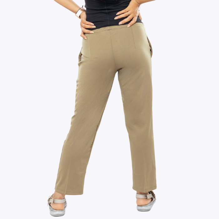 All-Day Easy Move Stretch Straight Fit Cigarette Pants - Classic Khaki