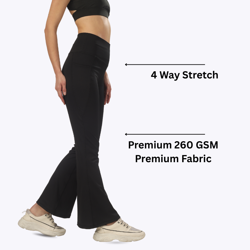 AnyWear Flare Pants - Royal Black