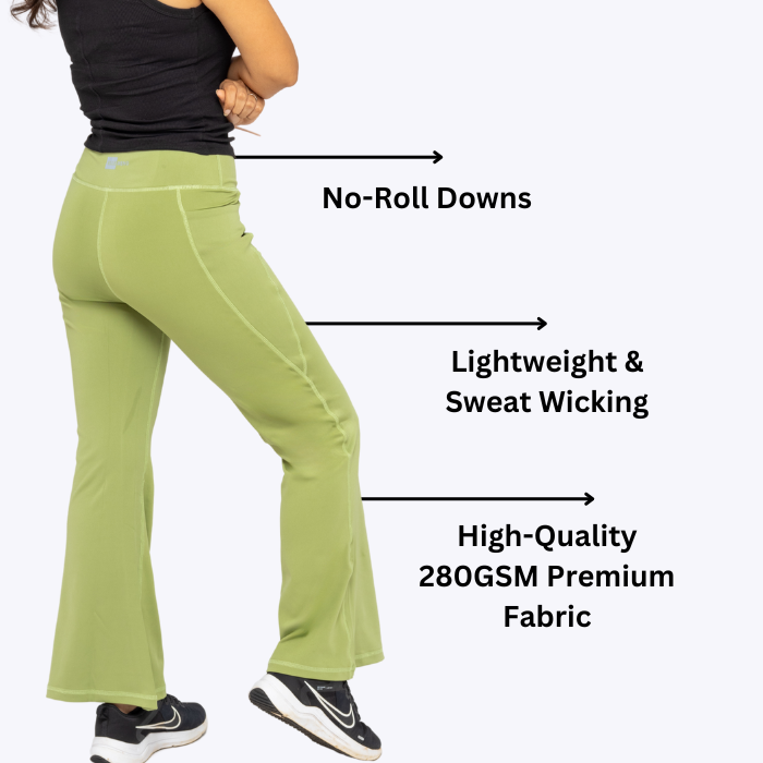 AnyWear Flare Pants - Olive Green