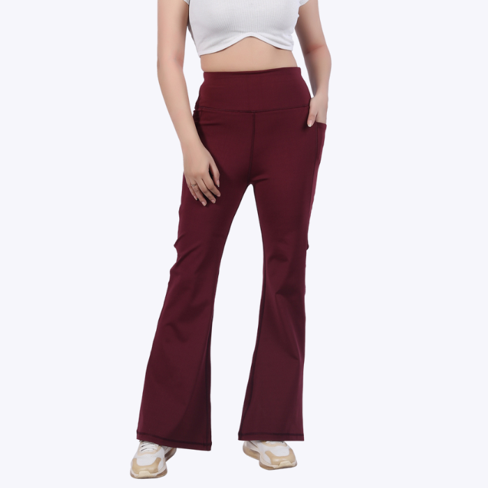 AnyWear Flare Pants - Ruby Wine