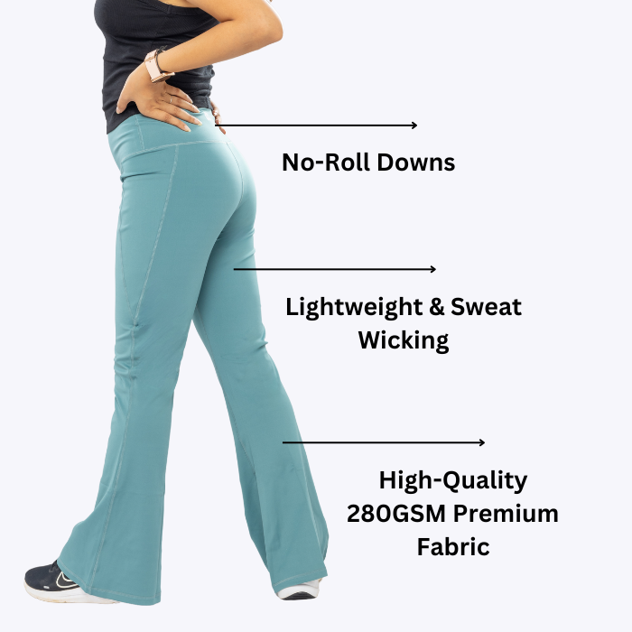 AnyWear Flare Pants - Marine Sea Slate