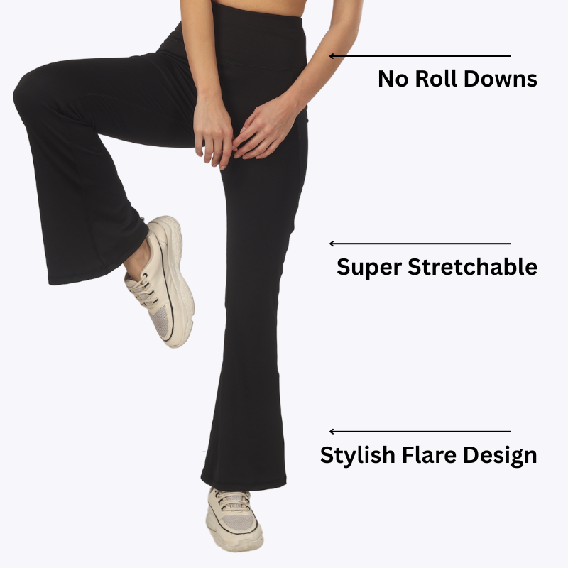 AnyWear Flare Pants - Royal Black