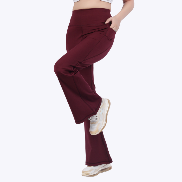 AnyWear Flare Pants - Ruby Wine