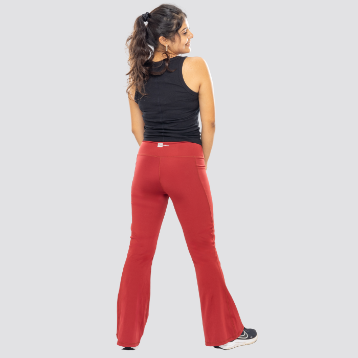AnyWear Flare Pants - Maroon