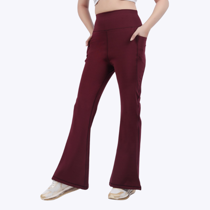 AnyWear Flare Pants - Ruby Wine