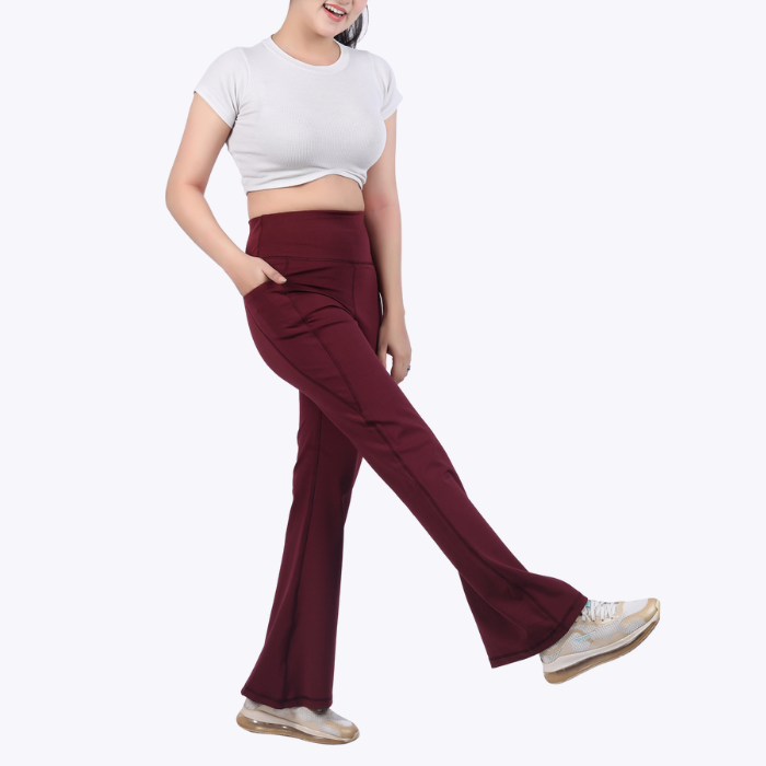 AnyWear Flare Pants - Ruby Wine