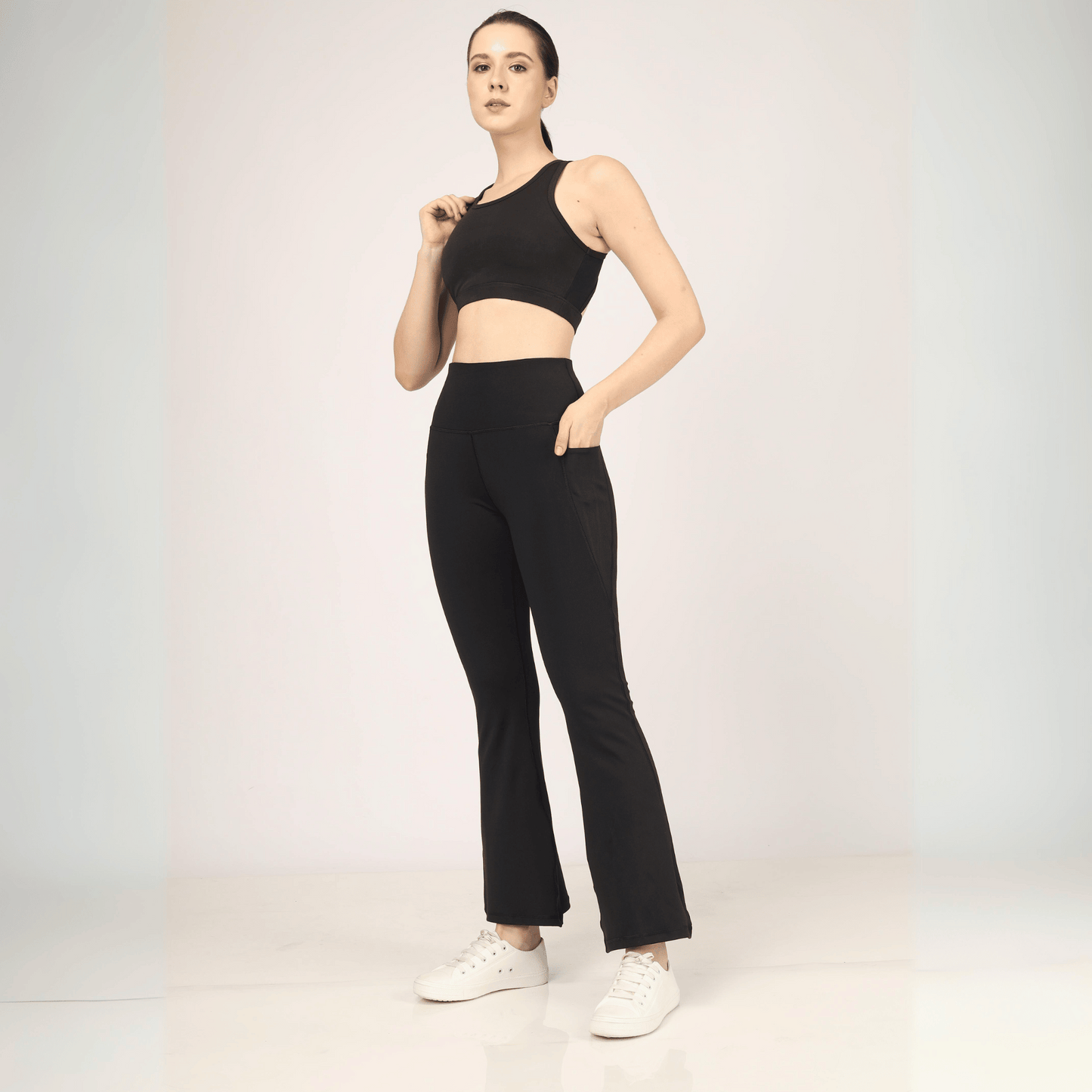 AnyWear Flare Pants - Royal Black