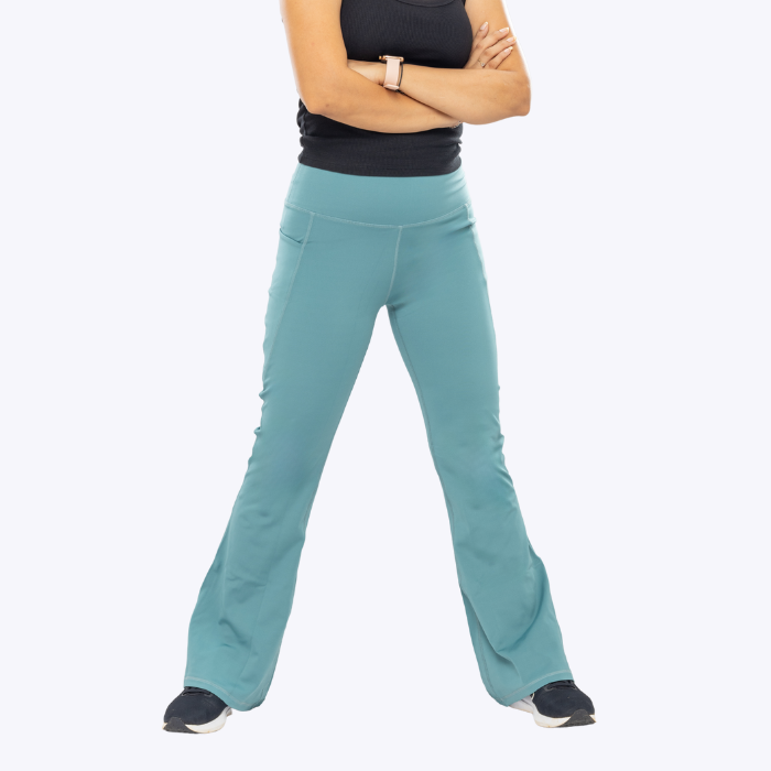 AnyWear Flare Pants - Marine Sea Slate