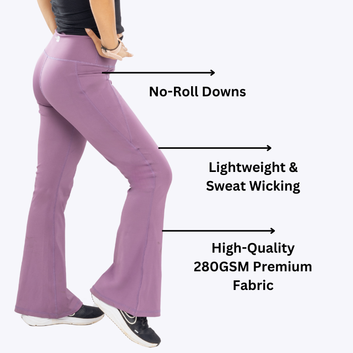 AnyWear Flare Pants - Royal Plum